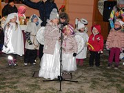 Rozsvícení stromečku u MŠ